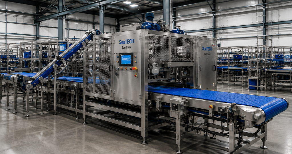 Ligne de production industrielle SeaTECH intégrée et installée par SMB Crépin